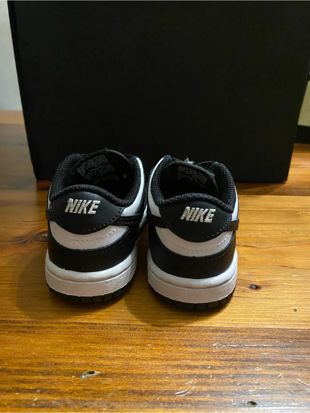 Nike Toddler Black and White Low-Top Sneakers